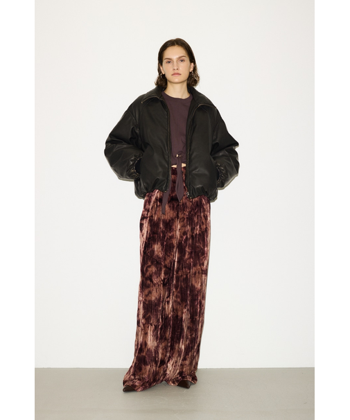 【THROW】VELOURS WRINKLE TUCK パンツ