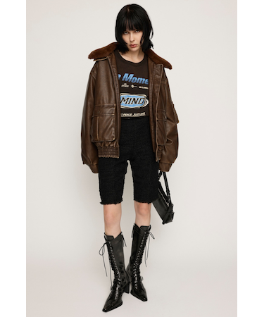 CUT OFF TWEED HALF パンツ