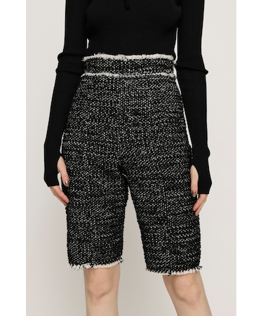 CUT OFF TWEED HALF パンツ