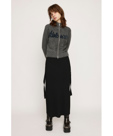 SIDE RIBBON KNIT スカート