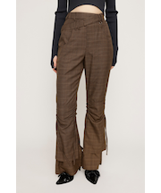 IRREGULAR WAIST FLARE パンツ