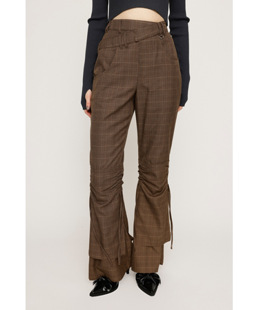 IRREGULAR WAIST FLARE パンツ