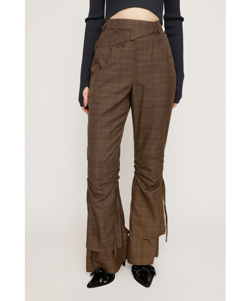 IRREGULAR WAIST FLARE パンツ