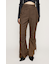 IRREGULAR WAIST FLARE パンツ