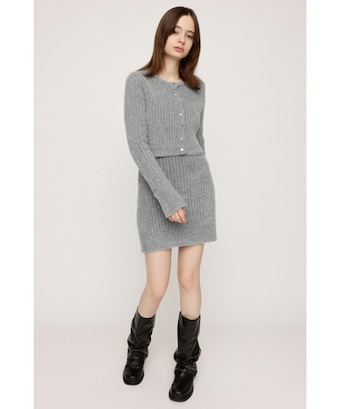 【LIMITED ITEM】GLITTER KNIT ショートスカート
