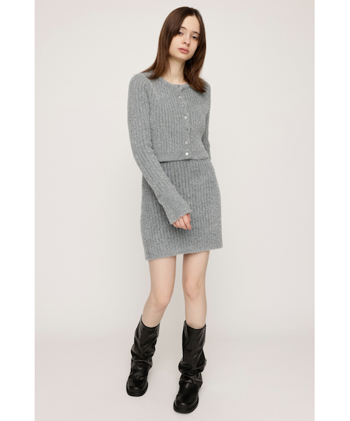 【LIMITED ITEM】GLITTER KNIT ショートスカート