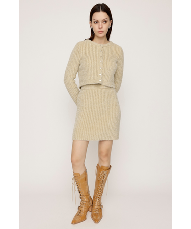 【LIMITED ITEM】GLITTER KNIT ショートスカート