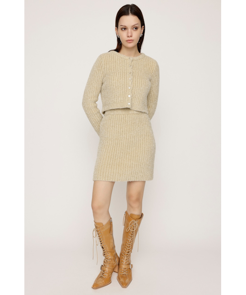 【LIMITED ITEM】GLITTER KNIT ショートスカート