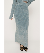 GLITTER KNIT ロングスカート