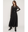 PLEATS BELTED ロングワンピース
