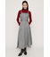 PLEATS BELTED ロングワンピース