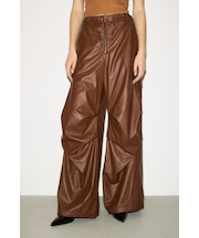 【THROW】F／LEATHER LOOSE FLIGHT パンツ