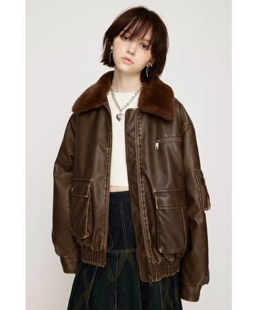 VINTAGE F LEATHER S ブルゾン スライの通販 mall アンドモール 公式通販