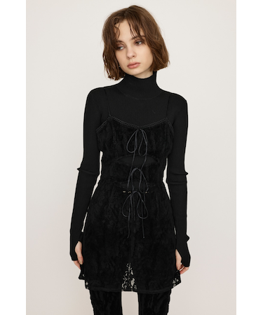 FROCKY LACE RIBBON トップス
