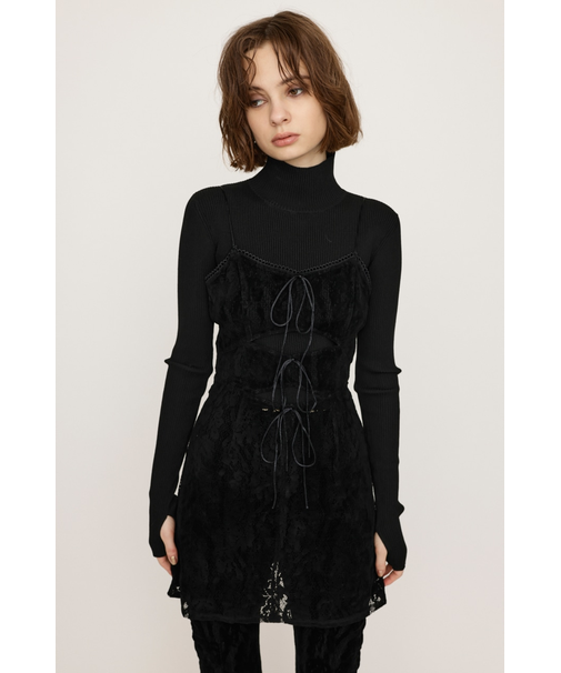 FROCKY LACE RIBBON トップス