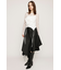 RANDOM HEM F／LEATHER ミディアムスカート