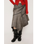 RANDOM HEM F／LEATHER ミディアムスカート