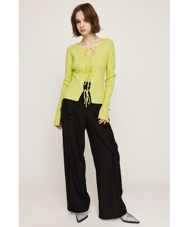 CUT OFF WAIST STRAIGHT パンツ