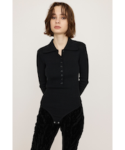COLLARED BODYSUIT