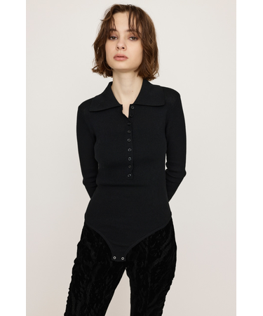 COLLARED BODYSUIT