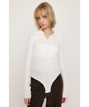 COLLARED BODYSUIT