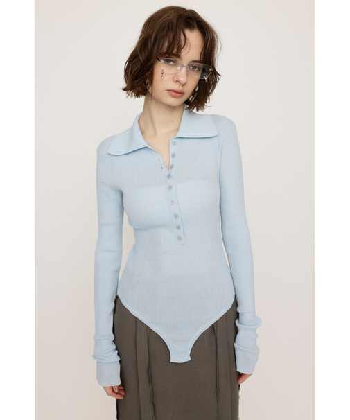 COLLARED BODYSUIT