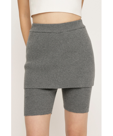 LAYERED KNIT ショートパンツ