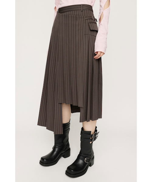 SLY WRAP PLEATS ミディアムスカート WRAP PLEATS ミディアムスカート｜スライの通販｜&mall（アンド