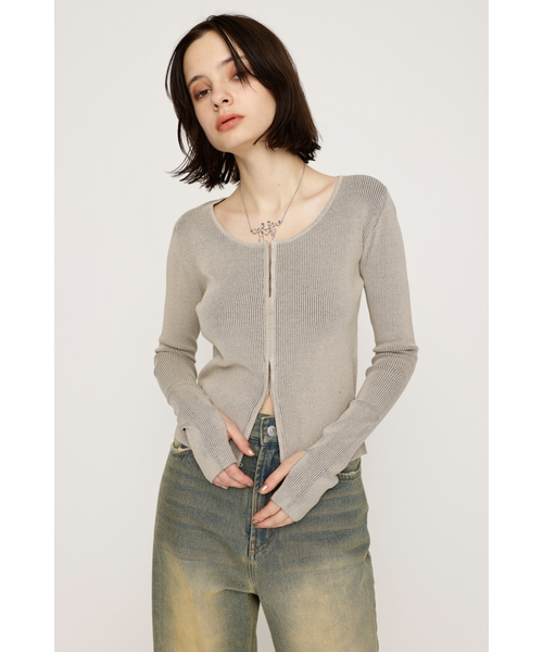 FRONT HOOK RIB トップス｜スライの通販｜&mall（アンドモール