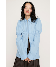 FRONT ZIP SH ブラウス
