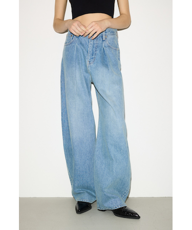 【THROW】J／W CURVE TUCKED パンツ