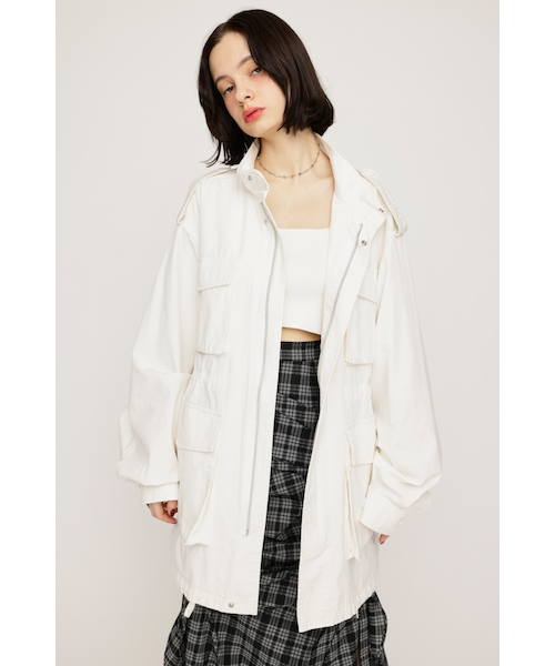 RIBBON GATHER PUFFER ジャケット｜スライの通販｜&mall（アンドモール