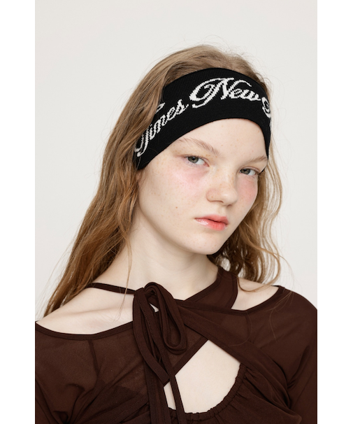 LOGO KNIT HAIR BAND