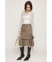 L／W WASHED MIDDLE MERMAID スカート