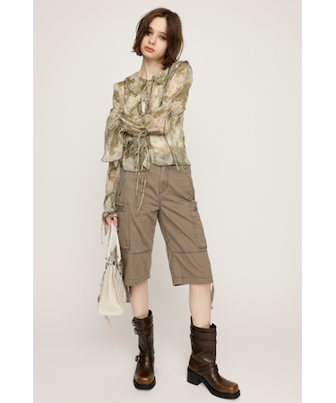 L／W WASHED MIDDLE ショートパンツ