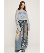 CREW NECK PRINT トップス