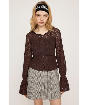 PUFFY SHIRRING CUT トップス