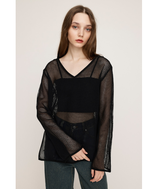 COTTON MESH 2WAY トップス
