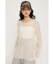 COTTON MESH 2WAY トップス