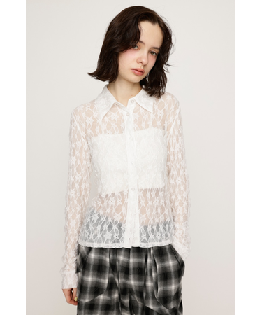 LACE COMPACT シャツ