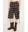 DAMAGE LACE CHECK MIDDLE パンツ