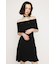 OFF SHOULDER RIB KNIT ショートワンピース