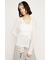 CROCHET SLANT BUTTON カーディガン