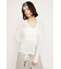 CROCHET SLANT BUTTON カーディガン