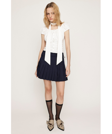 DOUBLE RIBBON PLEATS スカート