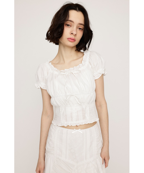 COTTON LACE トップス