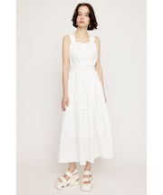 ASYMMETRY FRILL ロングワンピース