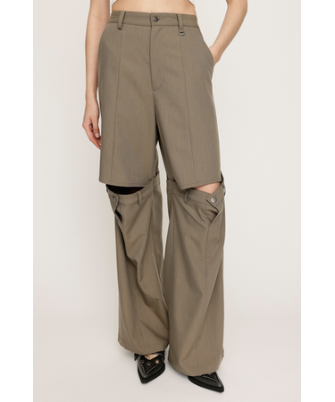 CUT OUT REMAKE STRAIGHT パンツ