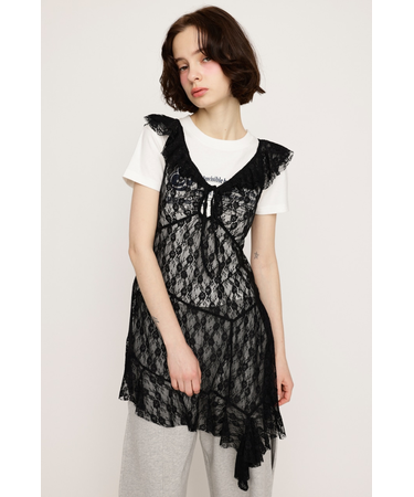 HEM DESIGN LACE FRILL L／トップス