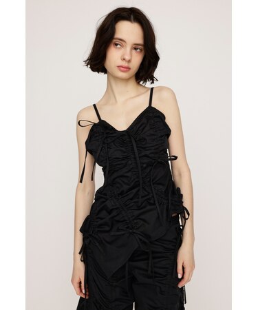 DRAWSTRING CAMI トップス